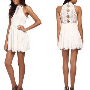 Verushka Ivory Free People Mini Dress